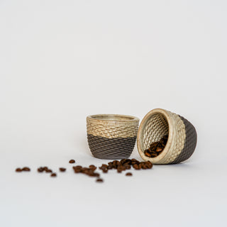 Espressobecher Basket (Dunkel, Vanille)