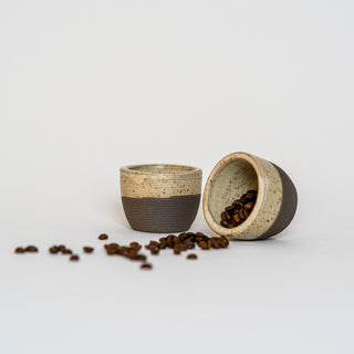 Espressobecher Lines (Dunkel, Vanille)